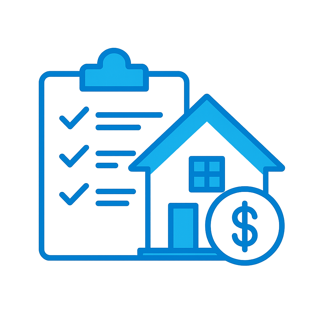 Rental property tax checklist icon representing reviewing expenses and claiming deductions correctly in New Zealand.